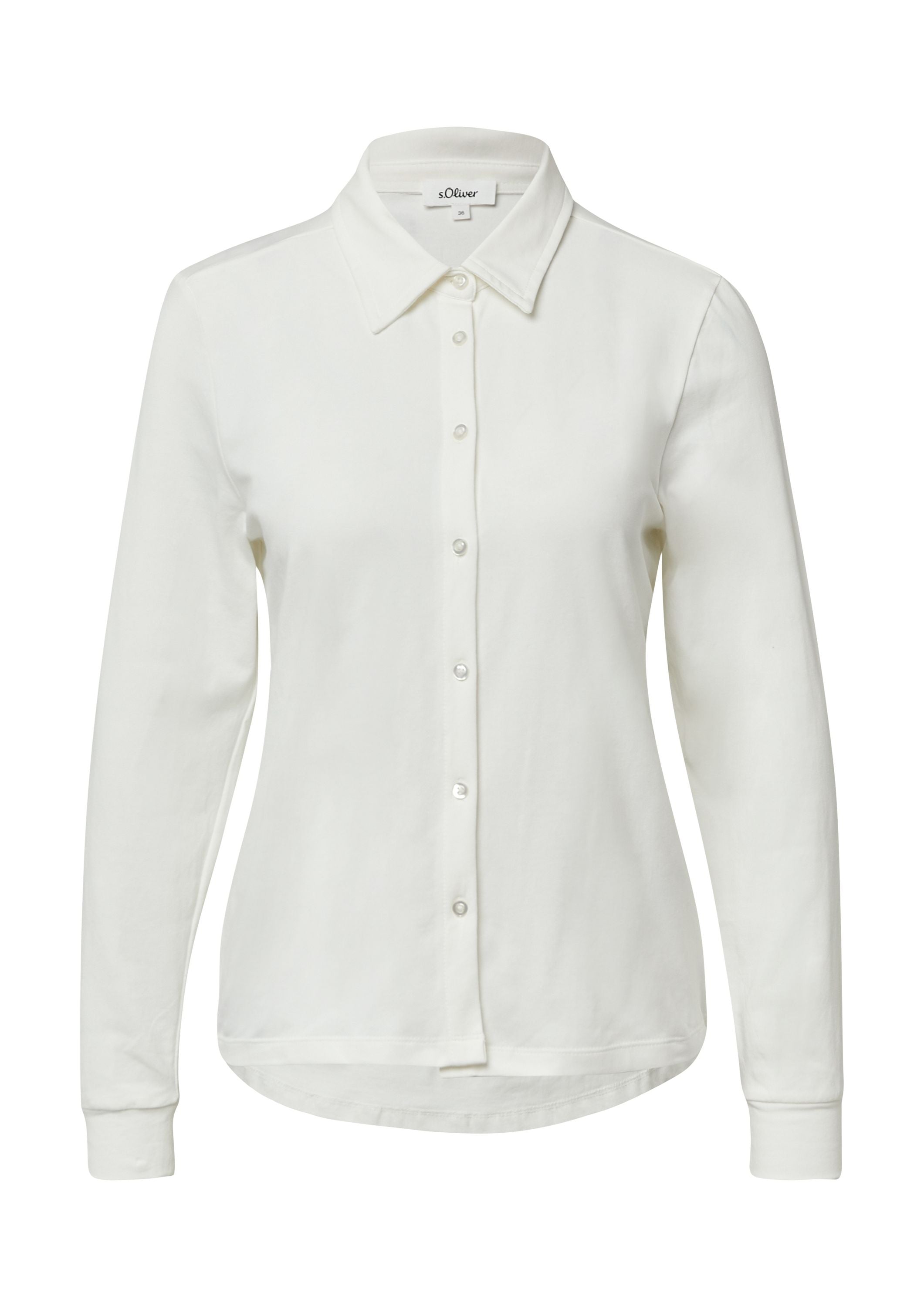 Bluse Regular Fit - 0210-WHITE - Weiß