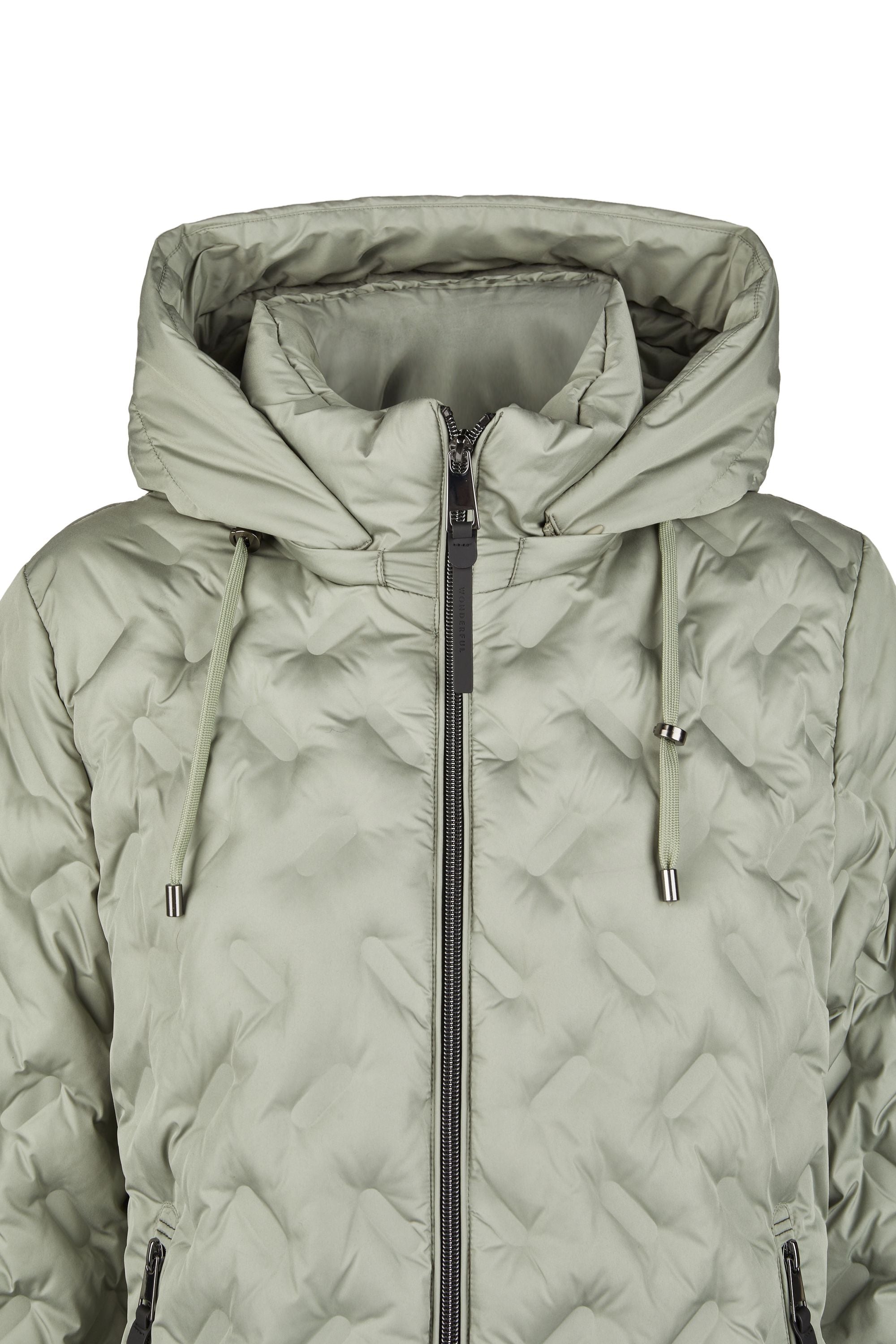 Steppjacke mit Kapuze - 648-smoke green - Grün