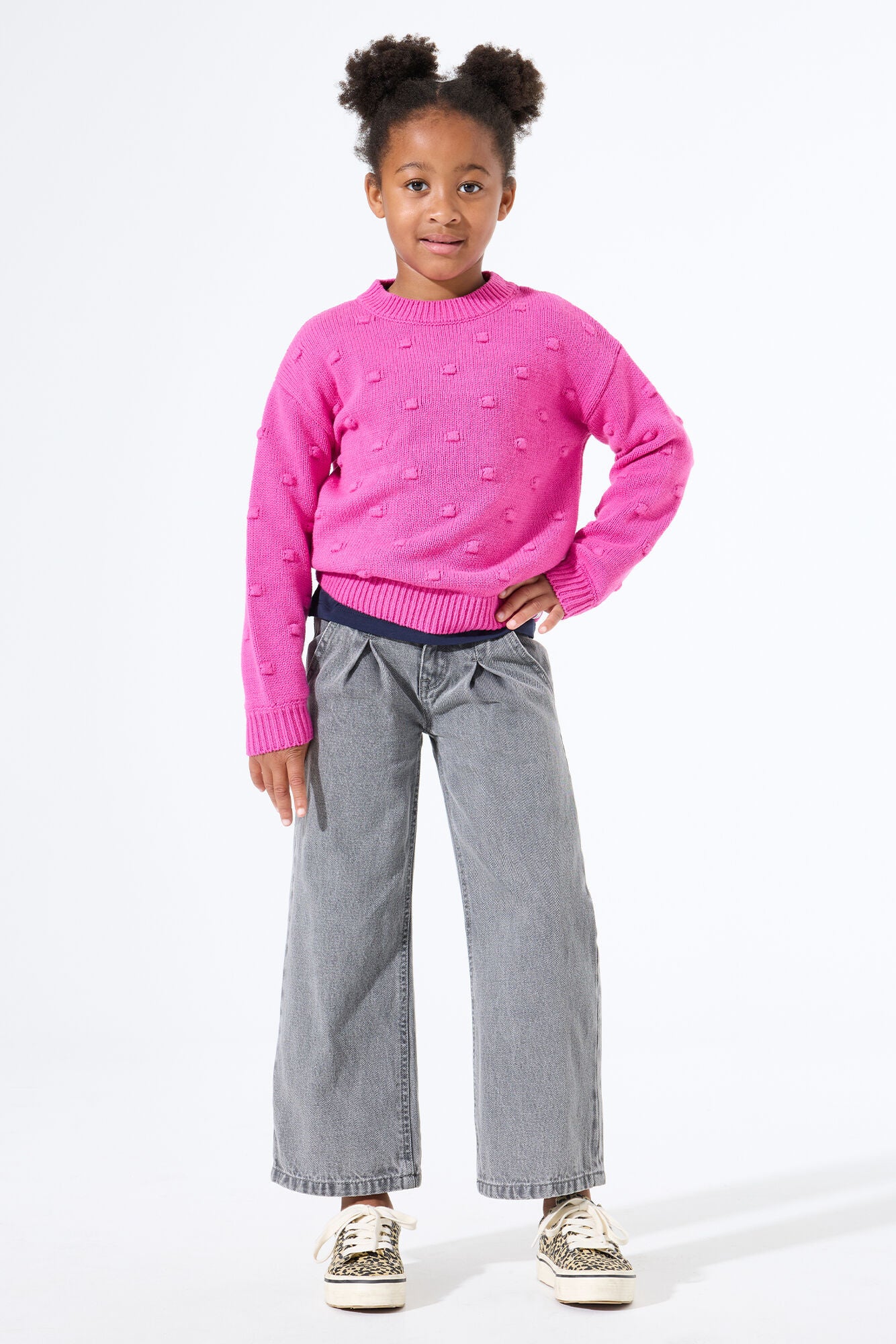 Strickpullover aus Baumwollmix - 4575-rose violet - Pink