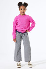 Strickpullover aus Baumwollmix - 4575-rose violet - Pink