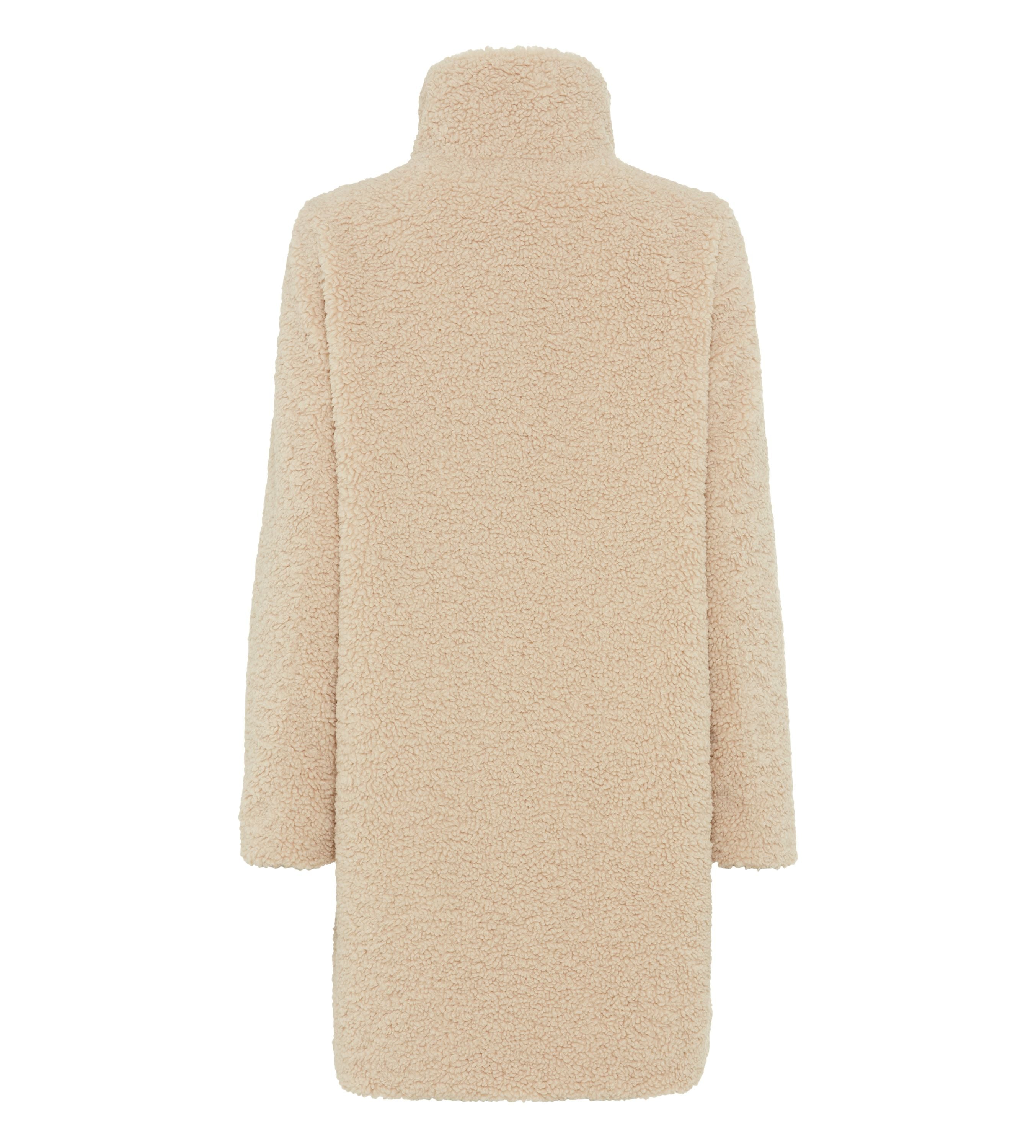 Teddy-Mantel aus Fun Fur - 0011 - Beige