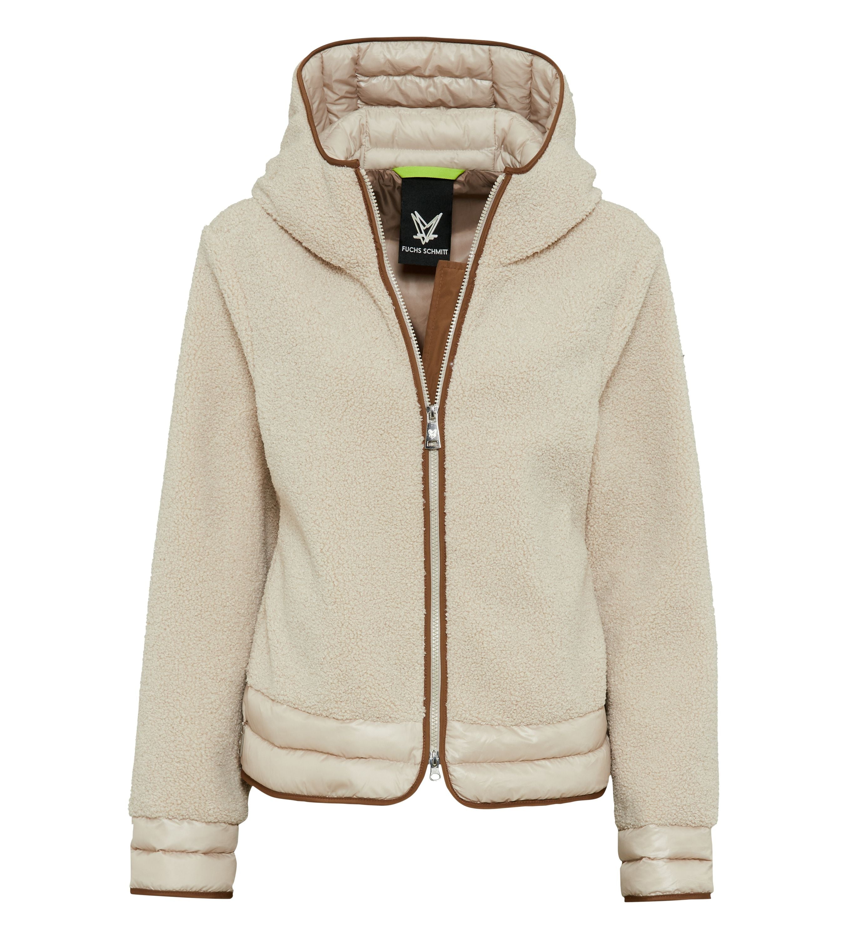 Teddy-Jacke aus Fun Fur - 0123 - Beige