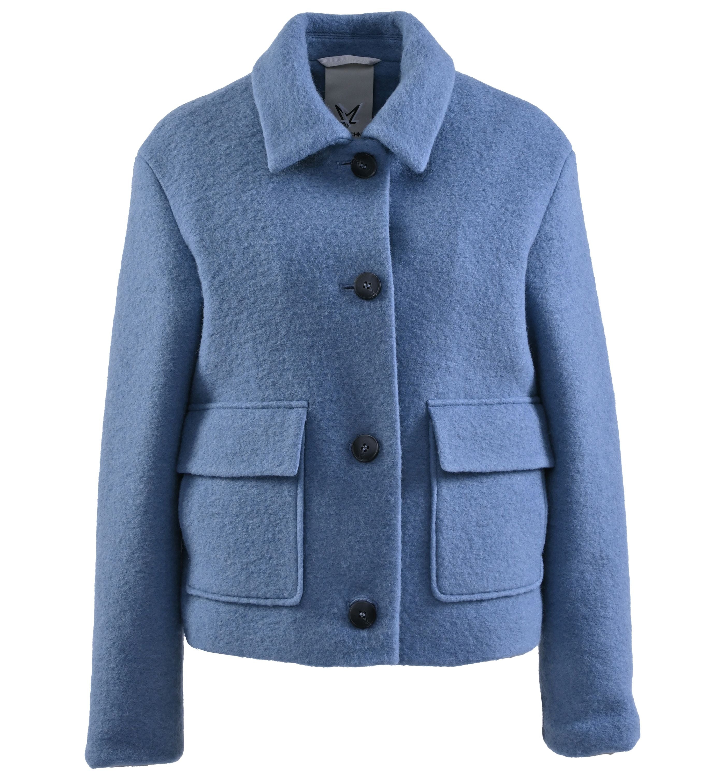 Strickjacke aus Wollmix - 0081 - Blau