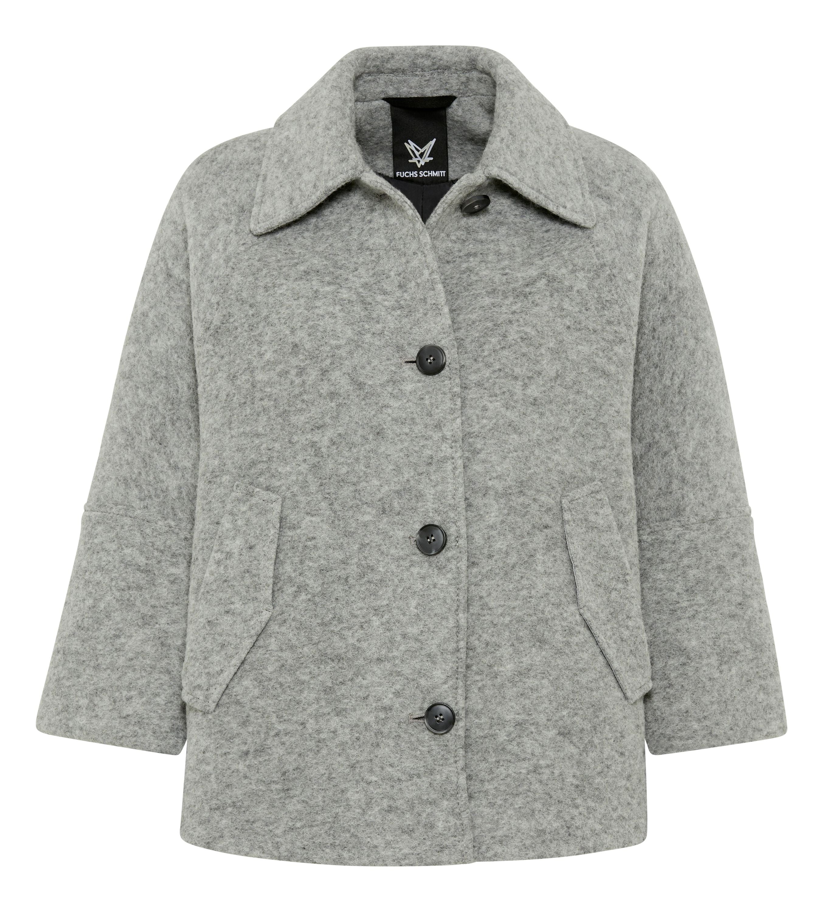 Übergangsjacke aus Wollmix - 0020 - Grau