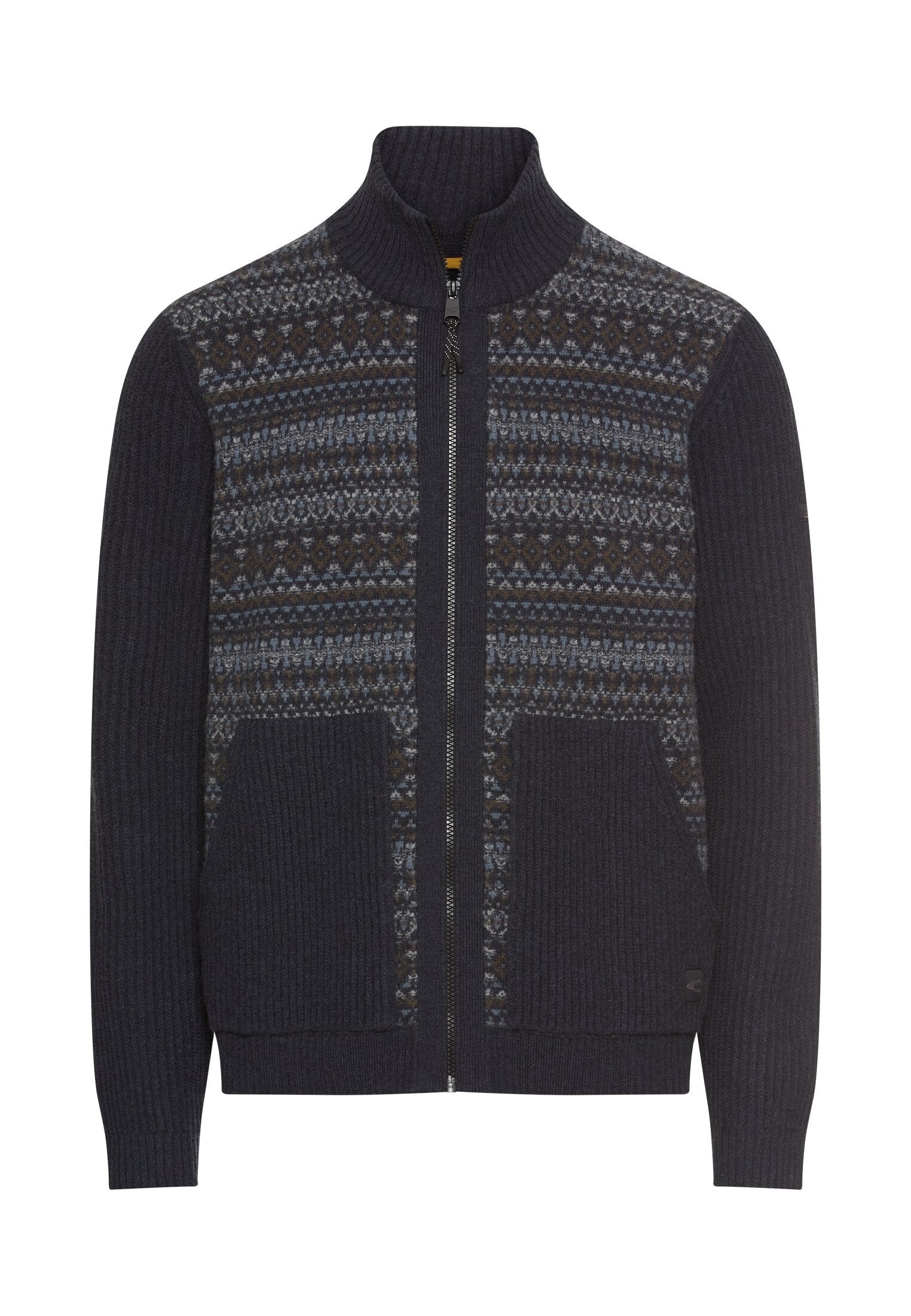Strickjacke aus Wolle - 48-Dark Navy - Blau