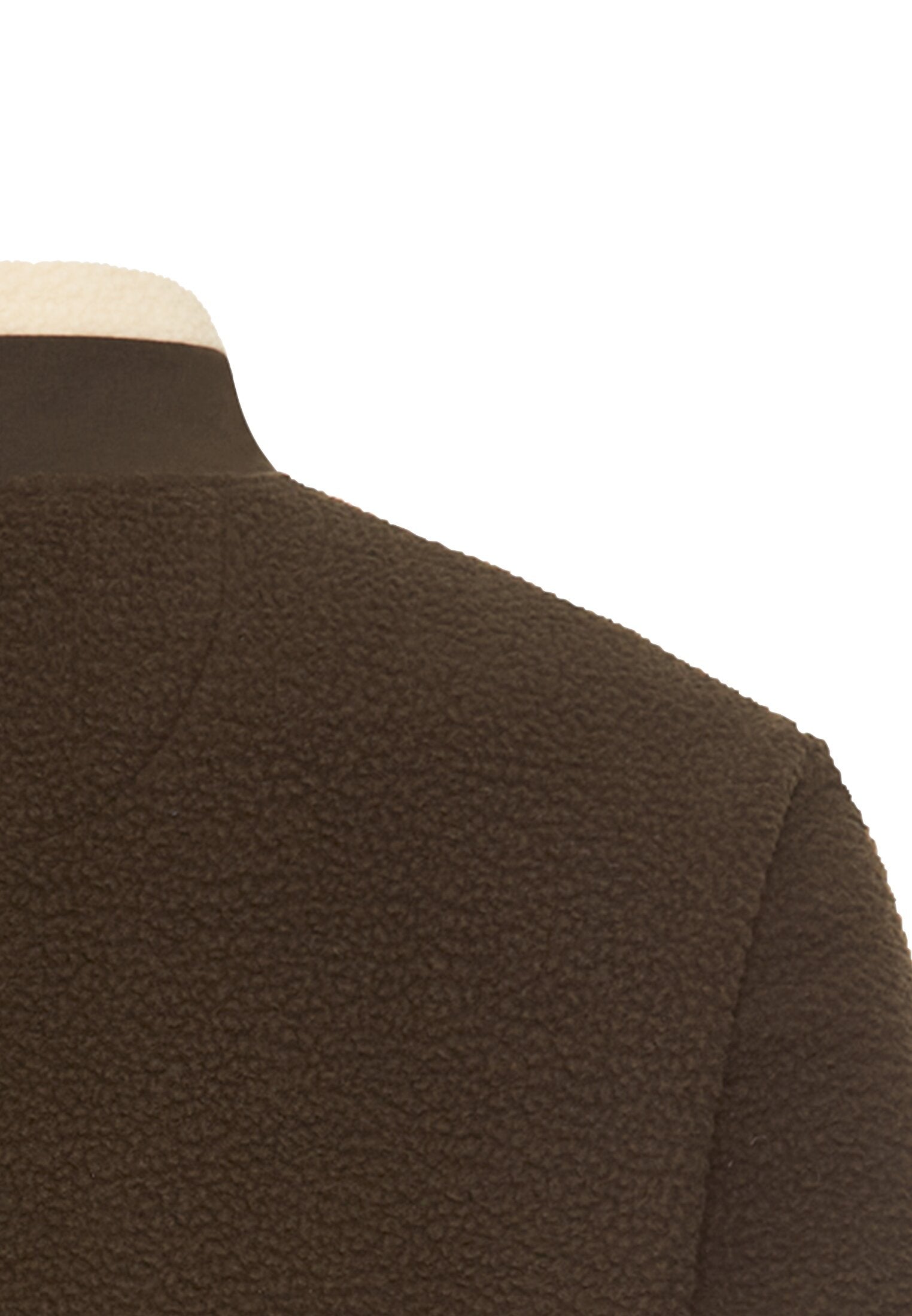Fleecejacke mit Stehkragen - 27-Dark Brown - Braun