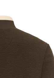 Fleecejacke mit Stehkragen - 27-Dark Brown - Braun