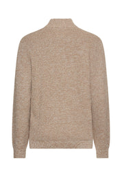 Strickpullover aus Baumwollmix - 11-Oatmeal - Beige