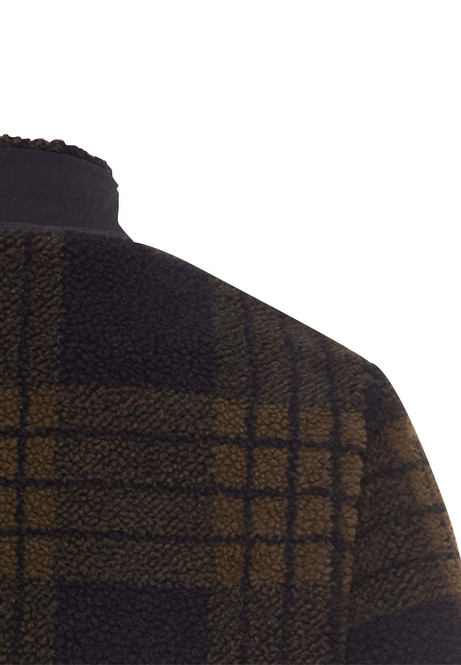 Teddyjacke mit Stehkragen - 27-Dark Brown - Braun
