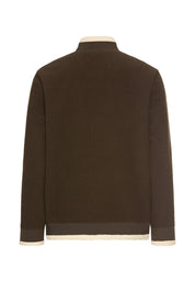 Fleecejacke mit Stehkragen - 27-Dark Brown - Braun