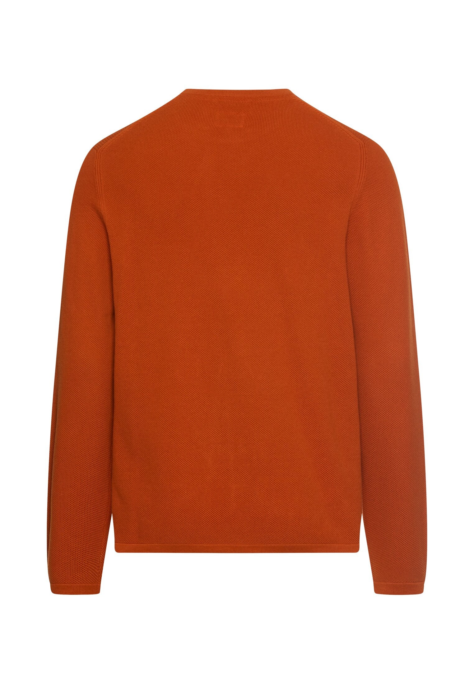 Pullover aus reiner Baumwolle - 55-Cinnamon - Orange