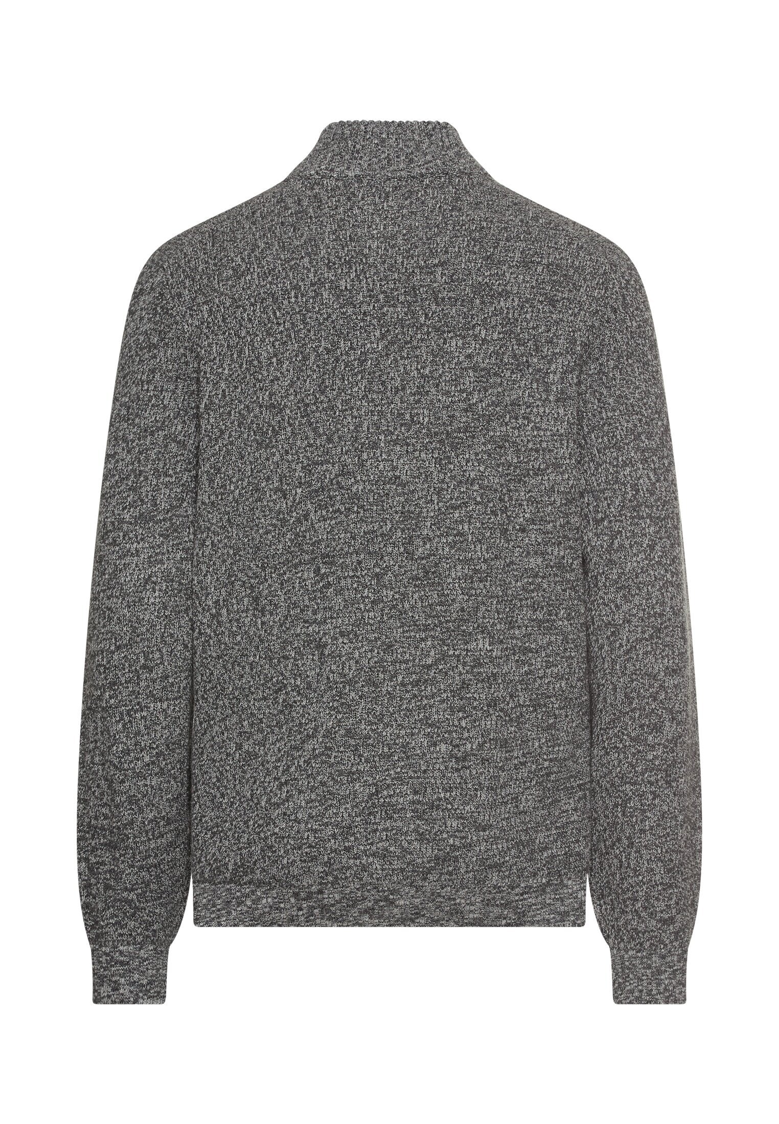 Strickpullover aus Baumwollmix - 88-Asphalt - Grau