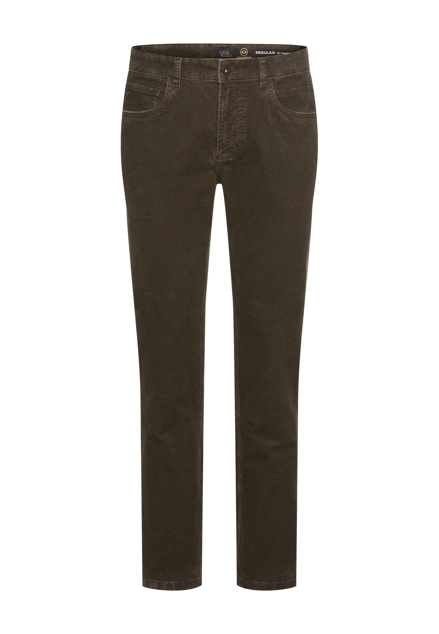 Hose Regular Fit aus Baumwolle - 27-Dark Brown - Braun