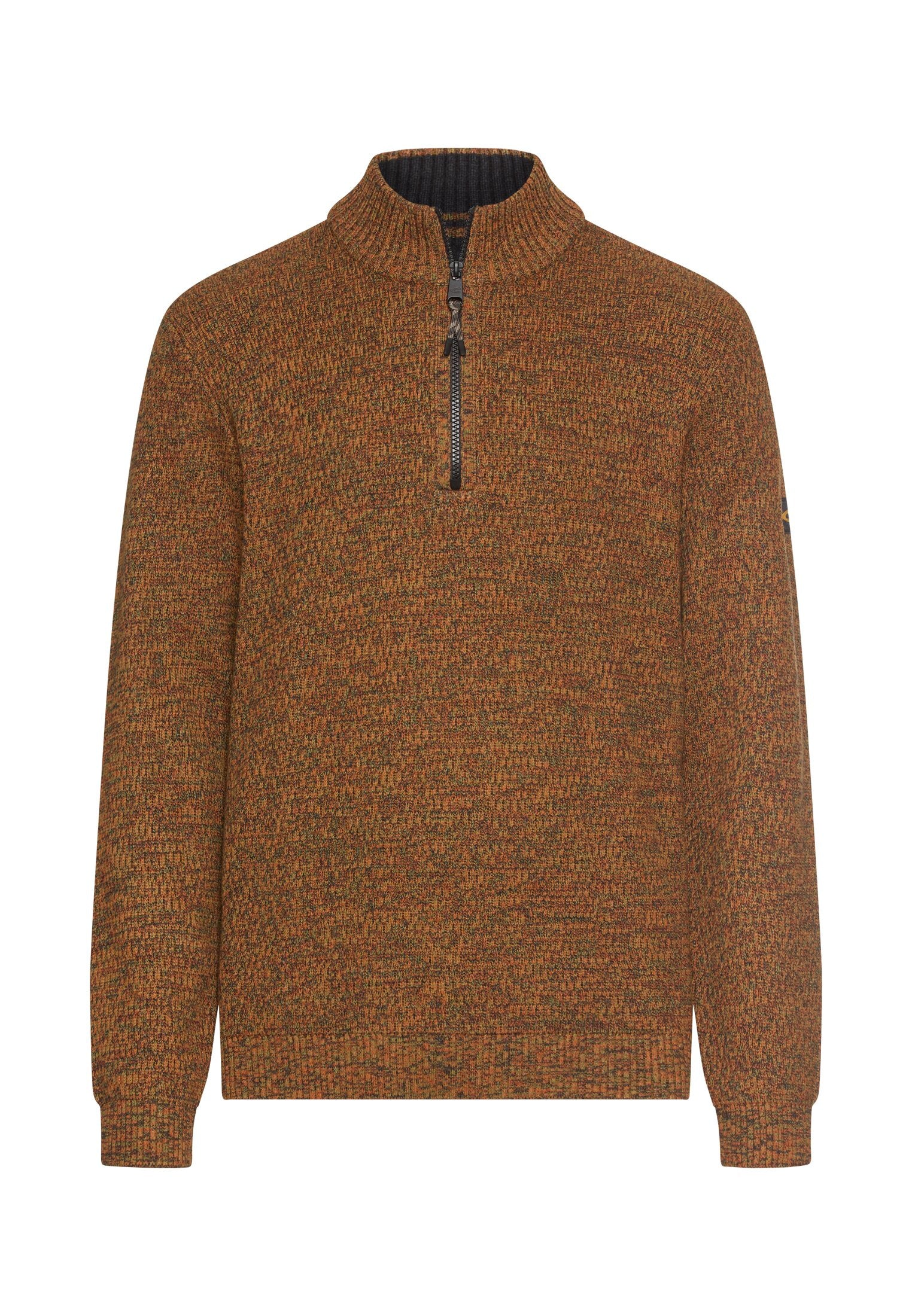 Strickpullover aus Baumwollmix - 55-Cinnamon - Orange