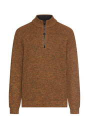 Strickpullover aus Baumwollmix - 55-Cinnamon - Orange