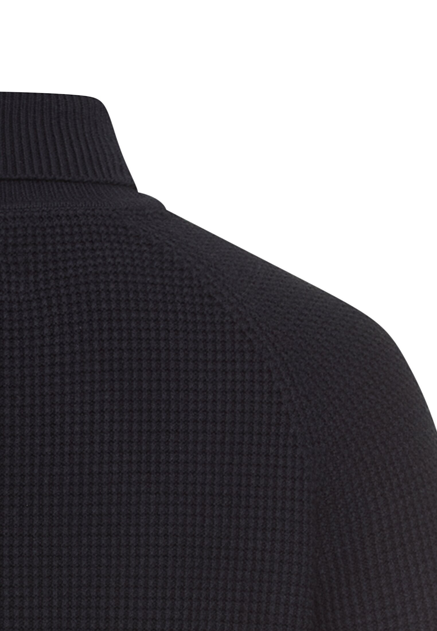 Strickpullover aus Baumwollmix - 48-Dark Navy - Blau