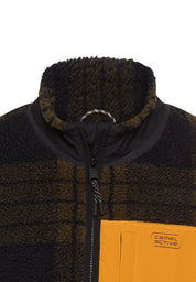 Teddyjacke mit Stehkragen - 27-Dark Brown - Braun