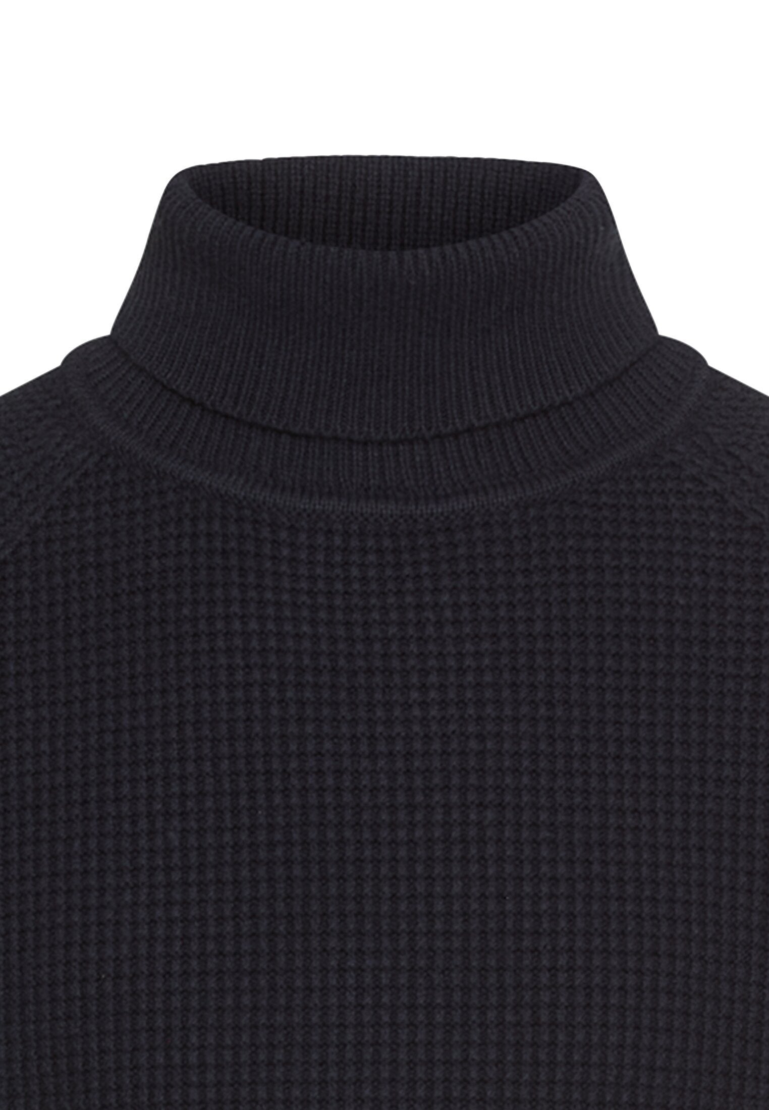 Strickpullover aus Baumwollmix - 48-Dark Navy - Blau