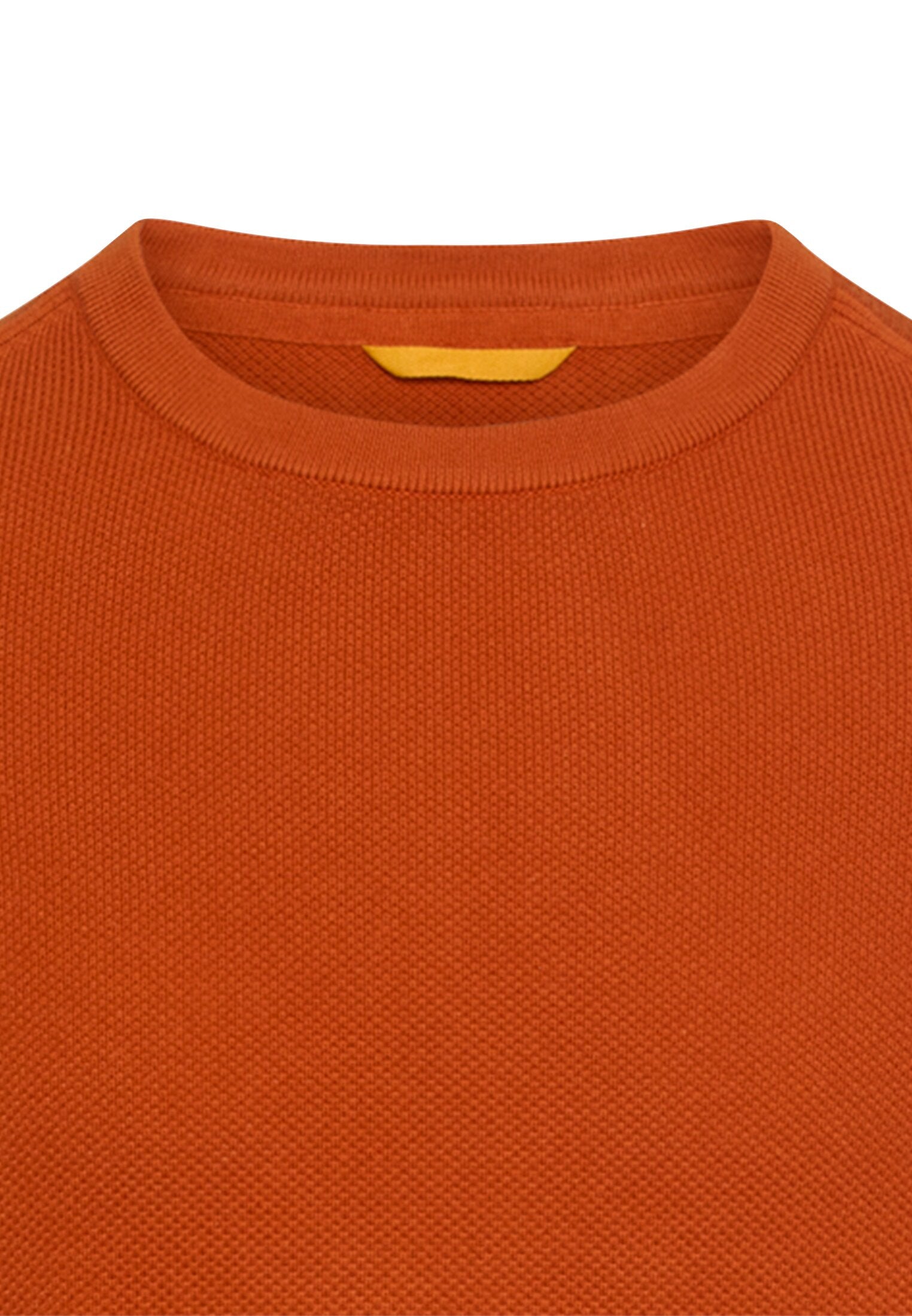 Pullover aus reiner Baumwolle - 55-Cinnamon - Orange