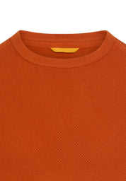 Pullover aus reiner Baumwolle - 55-Cinnamon - Orange
