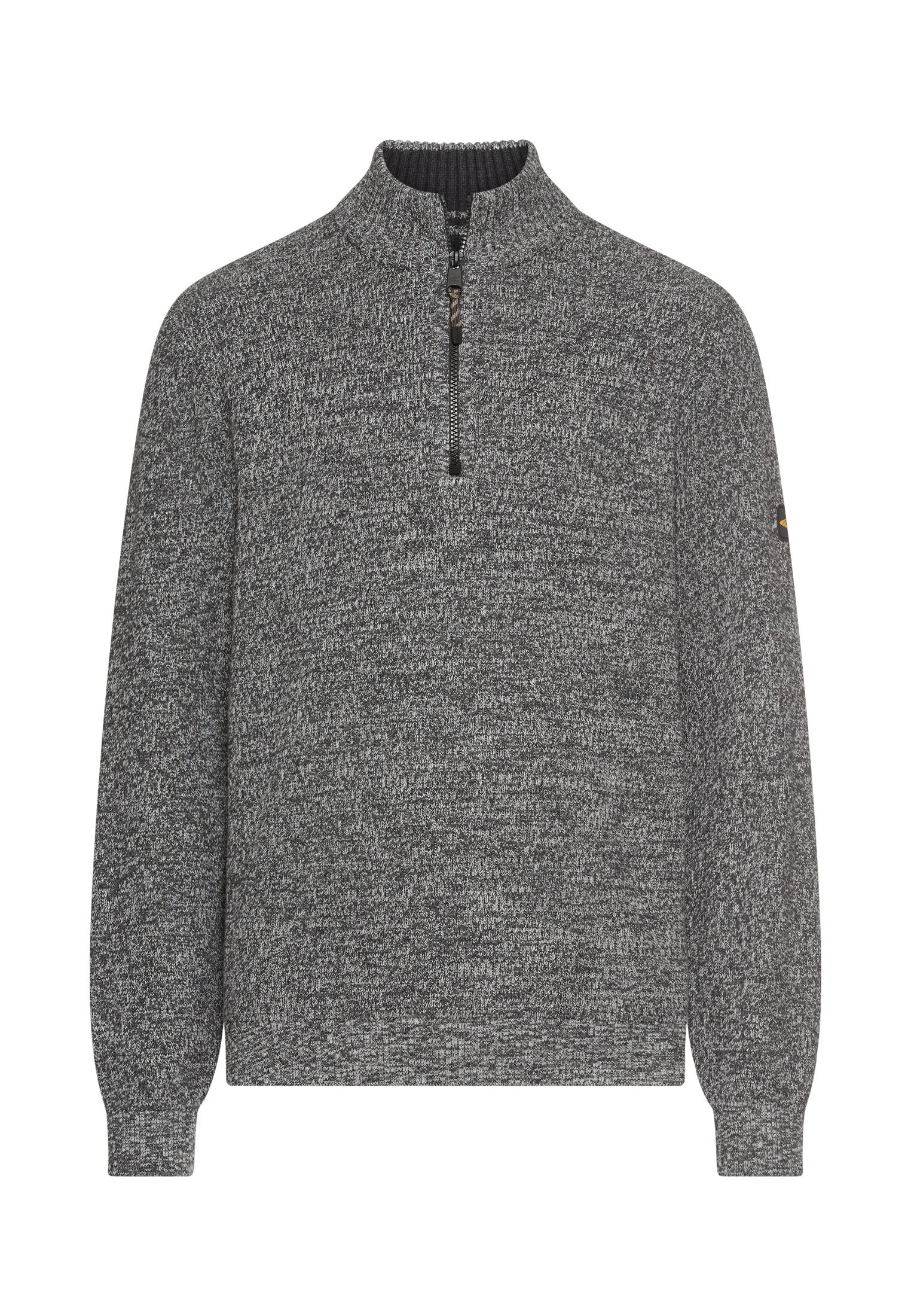 Strickpullover aus Baumwollmix - 88-Asphalt - Grau