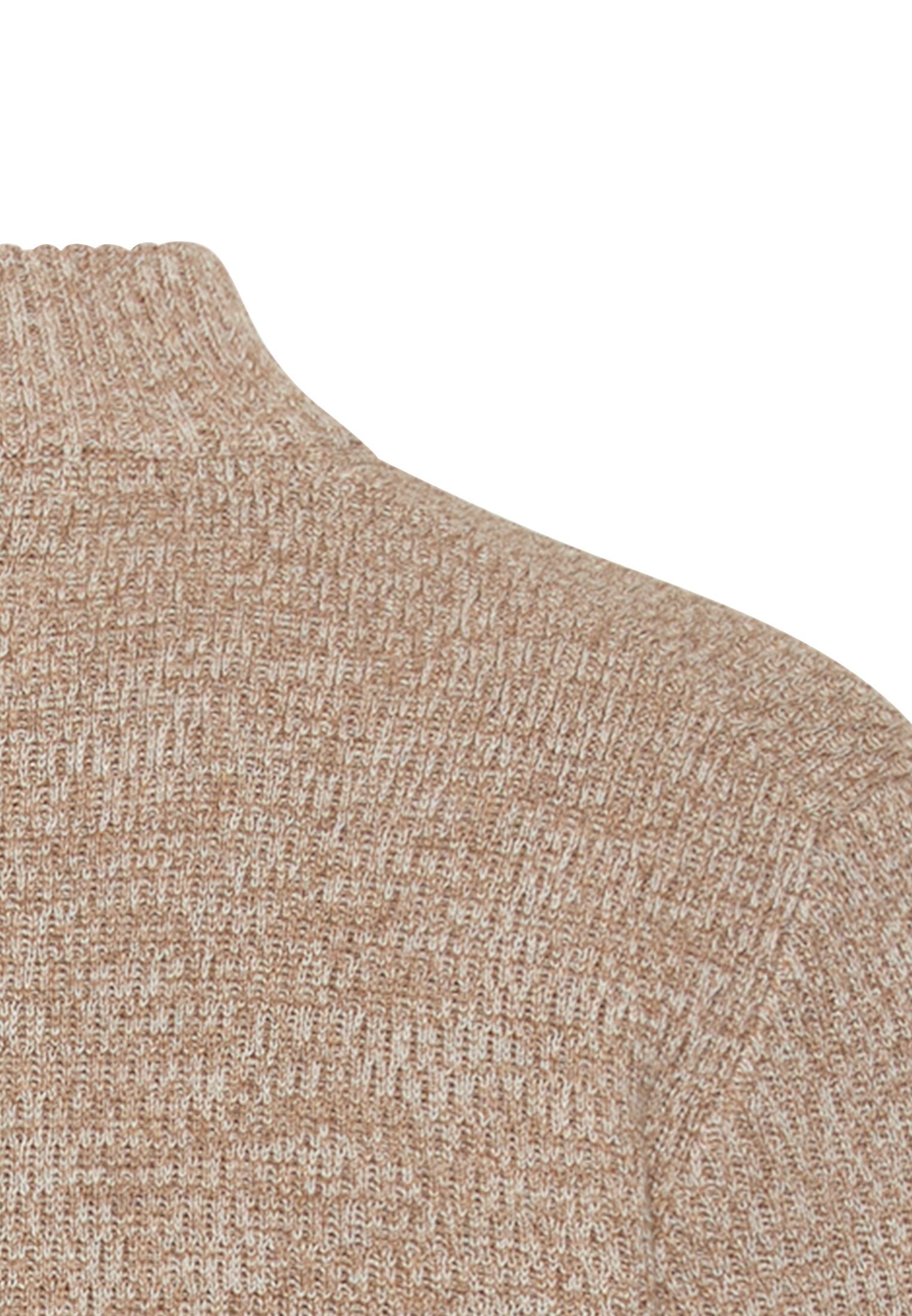 Strickpullover aus Baumwollmix - 11-Oatmeal - Beige