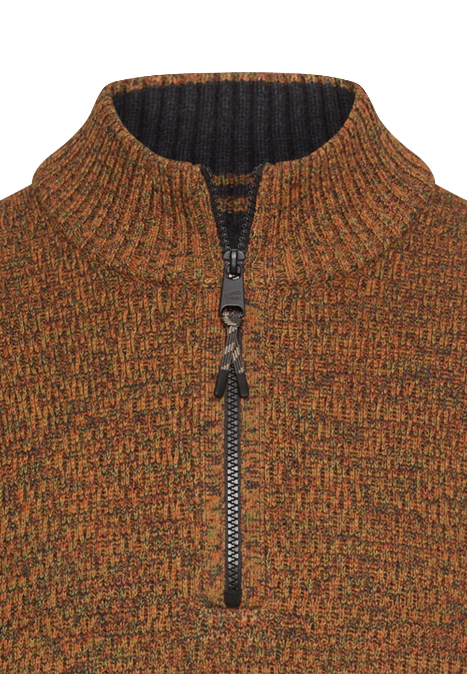 Strickpullover aus Baumwollmix - 55-Cinnamon - Orange