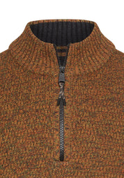 Strickpullover aus Baumwollmix - 55-Cinnamon - Orange