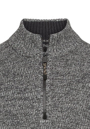 Strickpullover aus Baumwollmix - 88-Asphalt - Grau