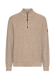 Strickpullover aus Baumwollmix - 11-Oatmeal - Beige