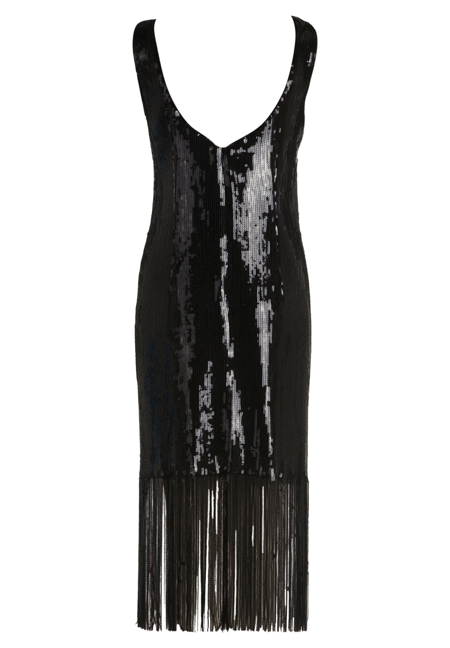 Abendkleid aus Pailletten - 9045-Black - Schwarz