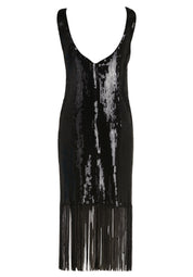Abendkleid aus Pailletten - 9045-Black - Schwarz
