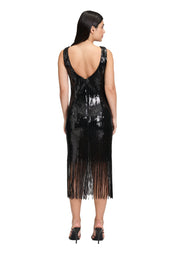 Abendkleid aus Pailletten - 9045-Black - Schwarz