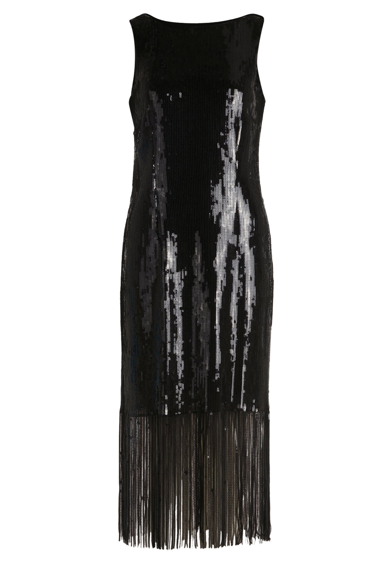 Abendkleid aus Pailletten - 9045-Black - Schwarz
