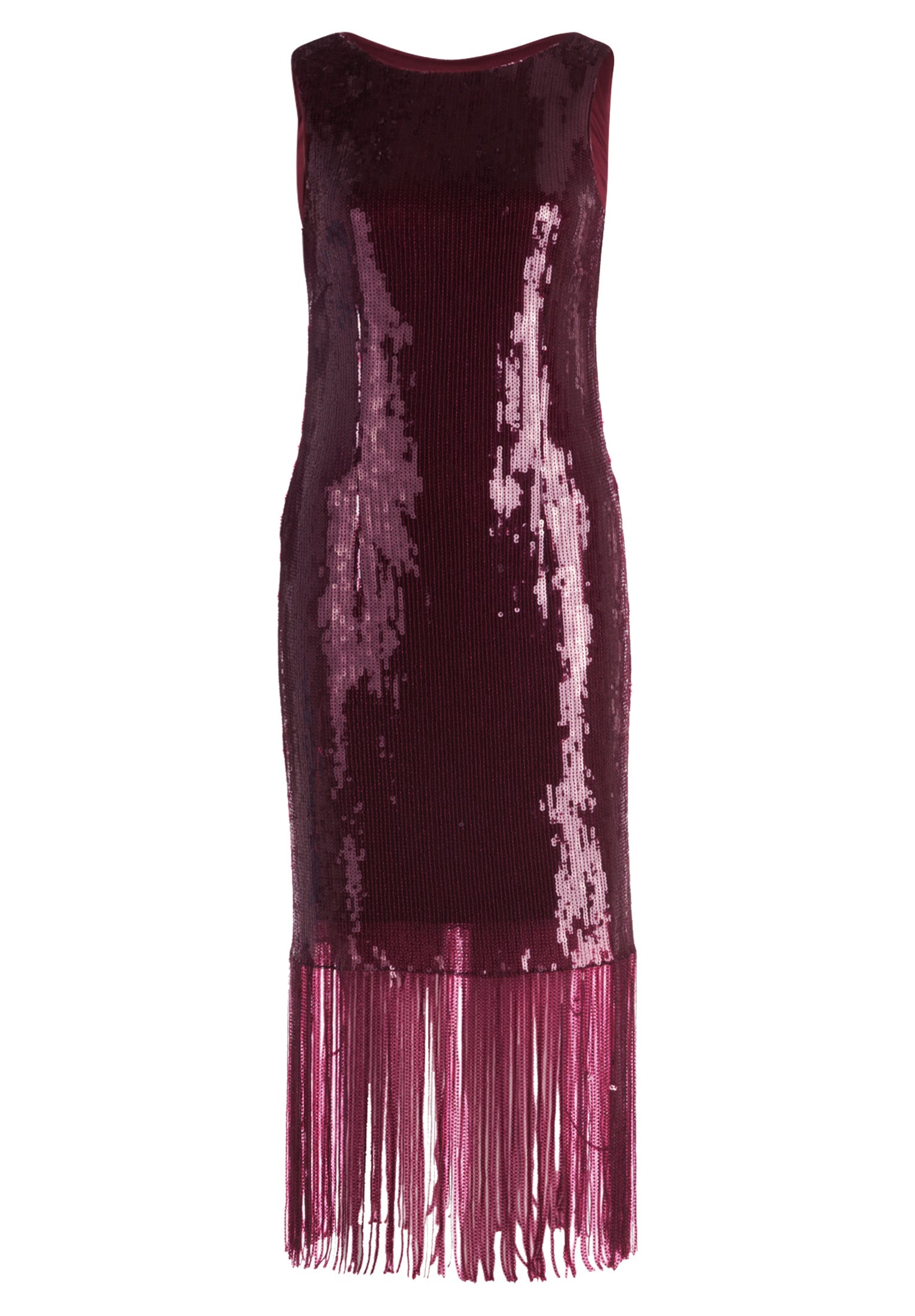 Abendkleid aus Pailletten - 4715-Deep Dahlia - Rot