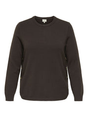 Strickpullover MARGARETHA aus Viskosemix - Seal Brown - Braun