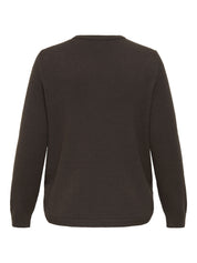 Strickpullover MARGARETHA aus Viskosemix - Seal Brown - Braun