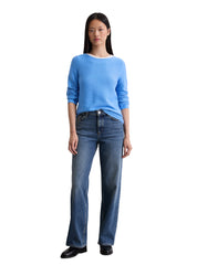 Strickpullover aus Baumwolle - 869-cloudless blue - Blau