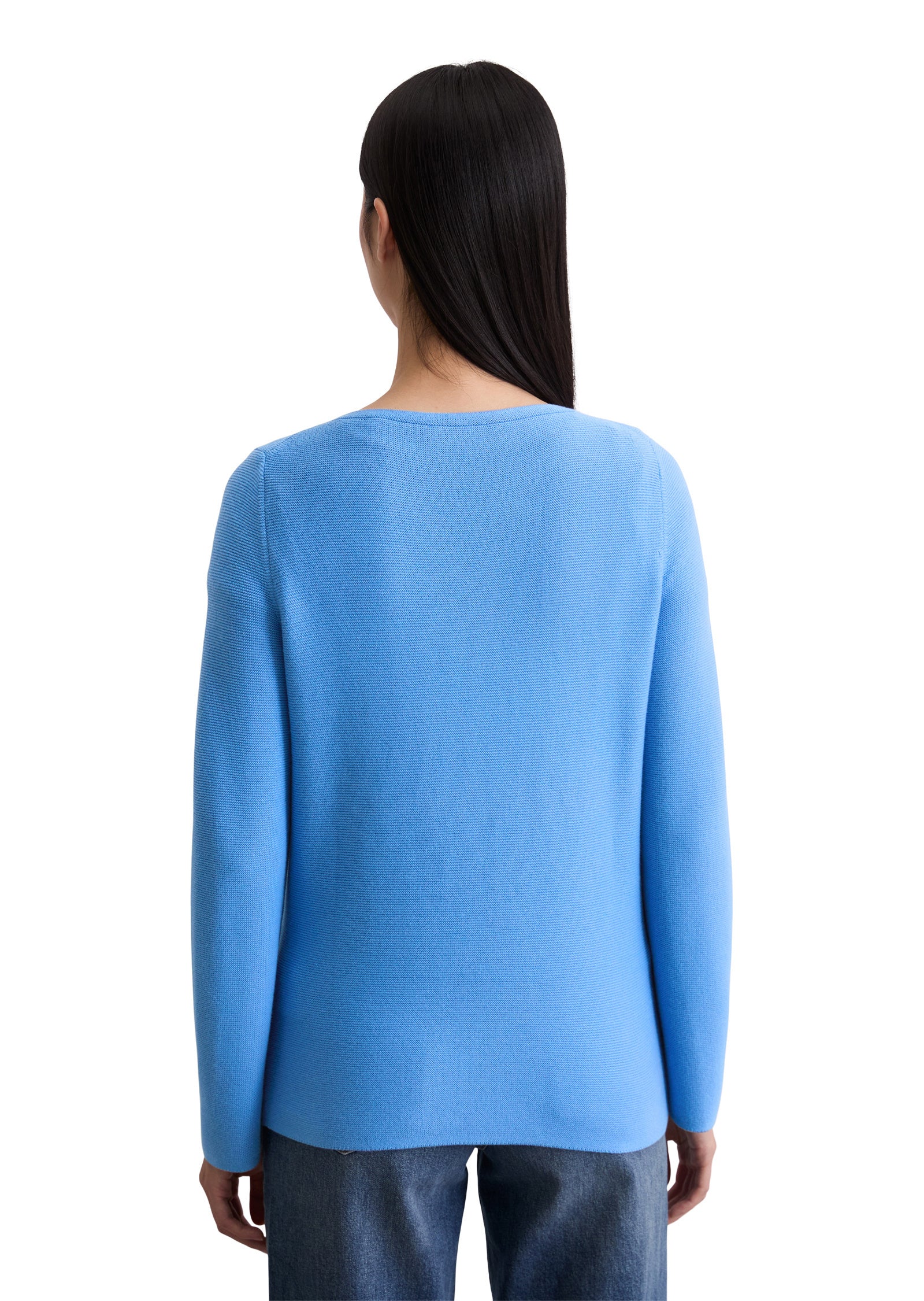 Strickpullover aus Baumwolle - 869-cloudless blue - Blau