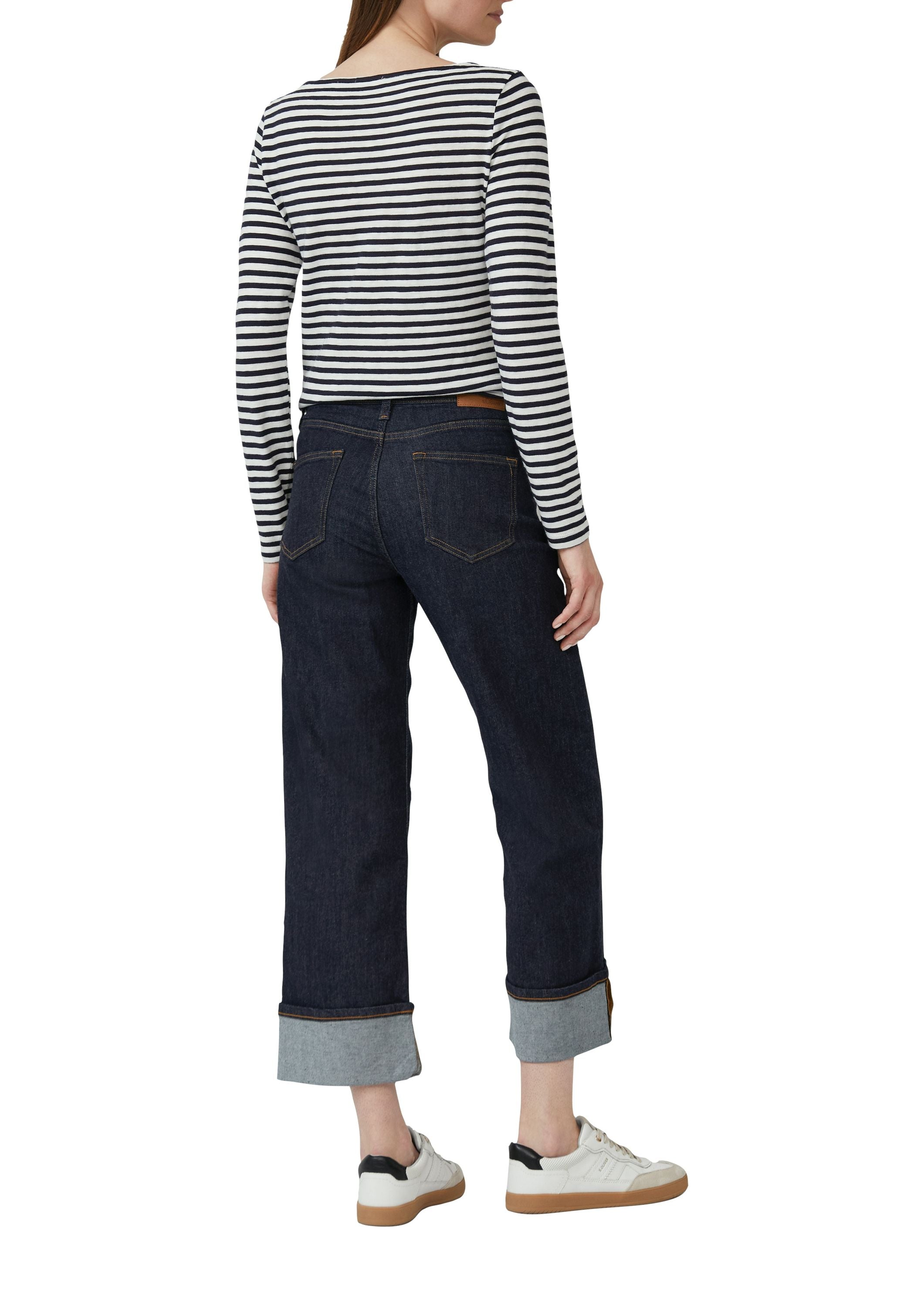 Langarmshirt aus Baumwolle - 59G4-BLUE - Blau