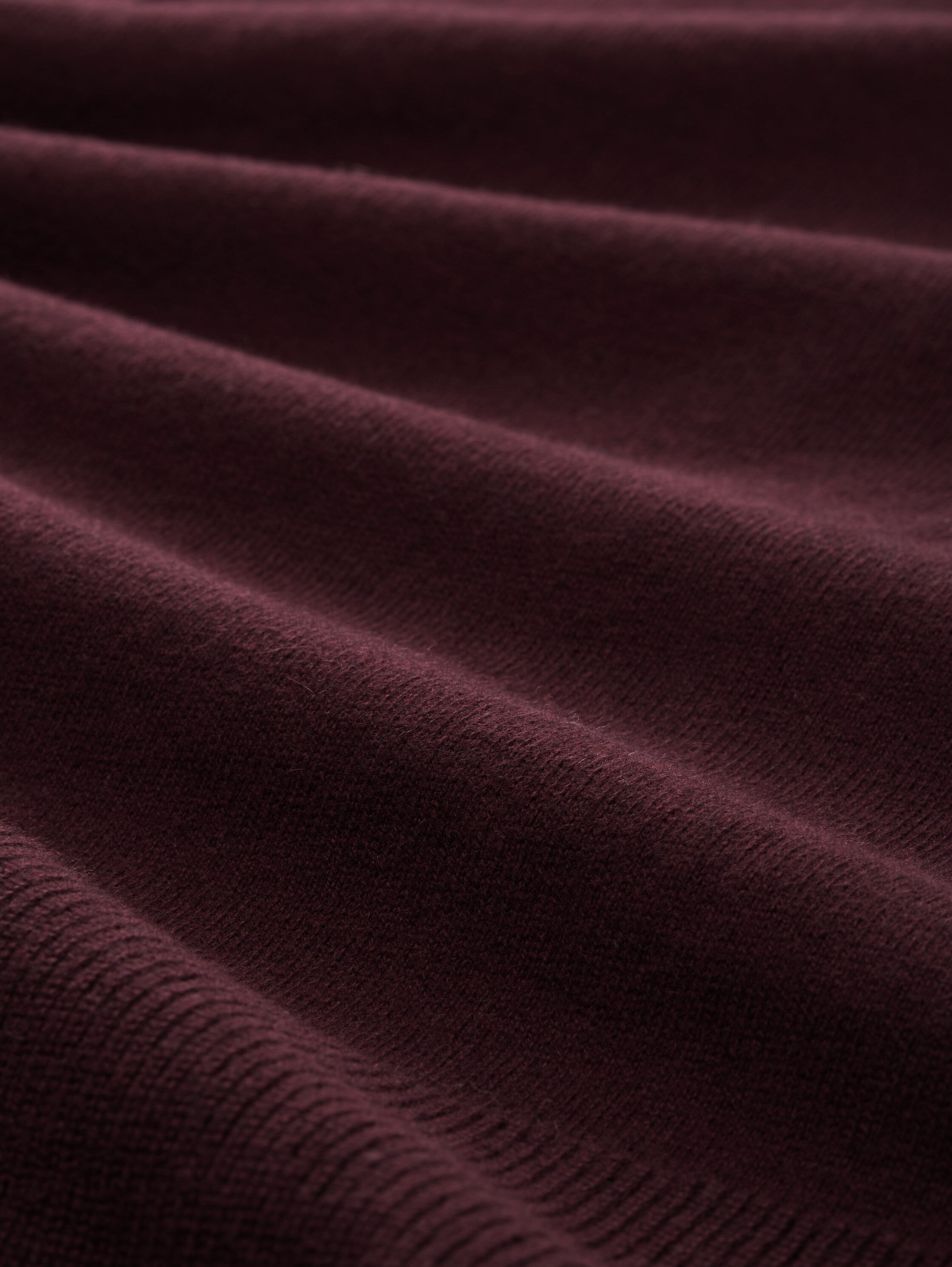 Strickpullover aus Baumwolle - 10525-Dark Red MÃ©lange - Rot