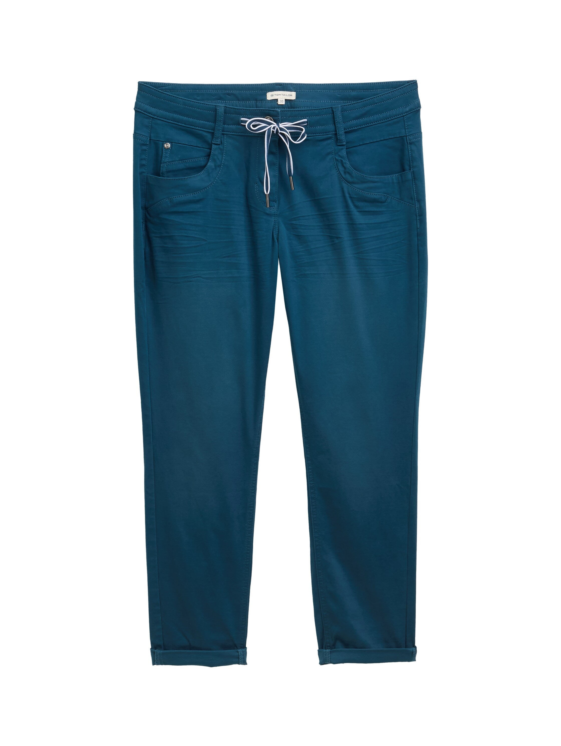 Hose Tapered Relaxed Fit - 13183-Dark Petrol - Blau