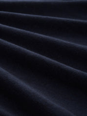 Strickpullover aus Baumwolle - 13160-Knitted Navy Melange - Blau