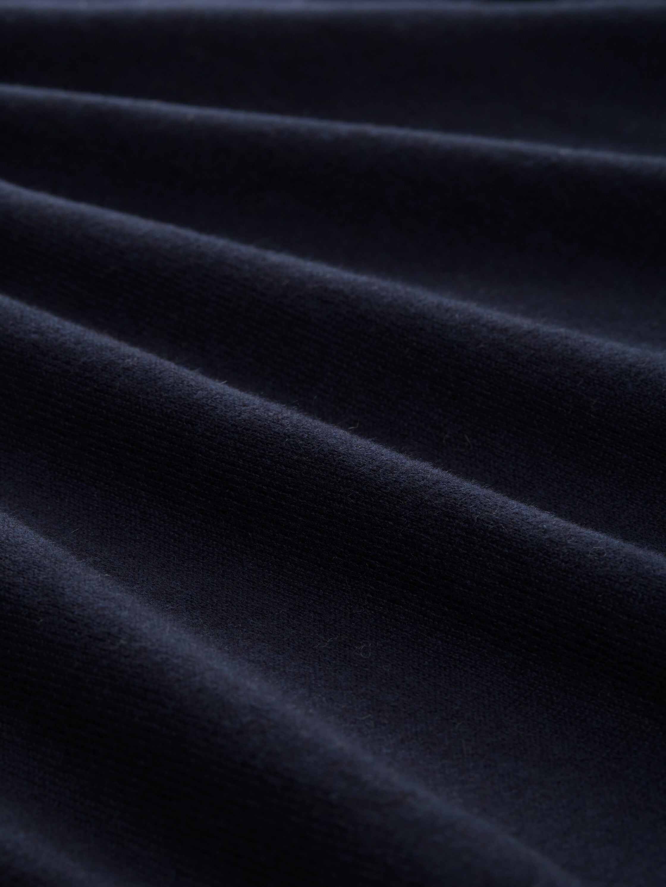 Strickpullover aus Baumwolle - 13160-Knitted Navy Melange - Blau