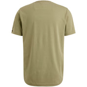 T-Shirt aus Baumwolle - 6379-Oil Green - Grün