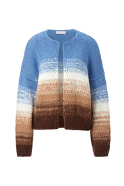 Strickcardigan aus Wollmix - 745-dusty blue - Blau