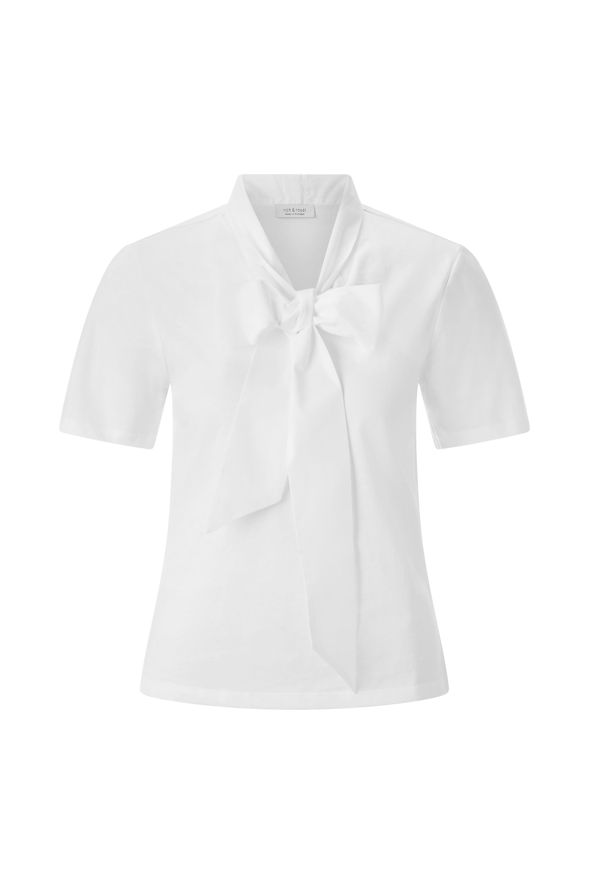 T-Shirt aus Baumwolle - 100-white - Weiß