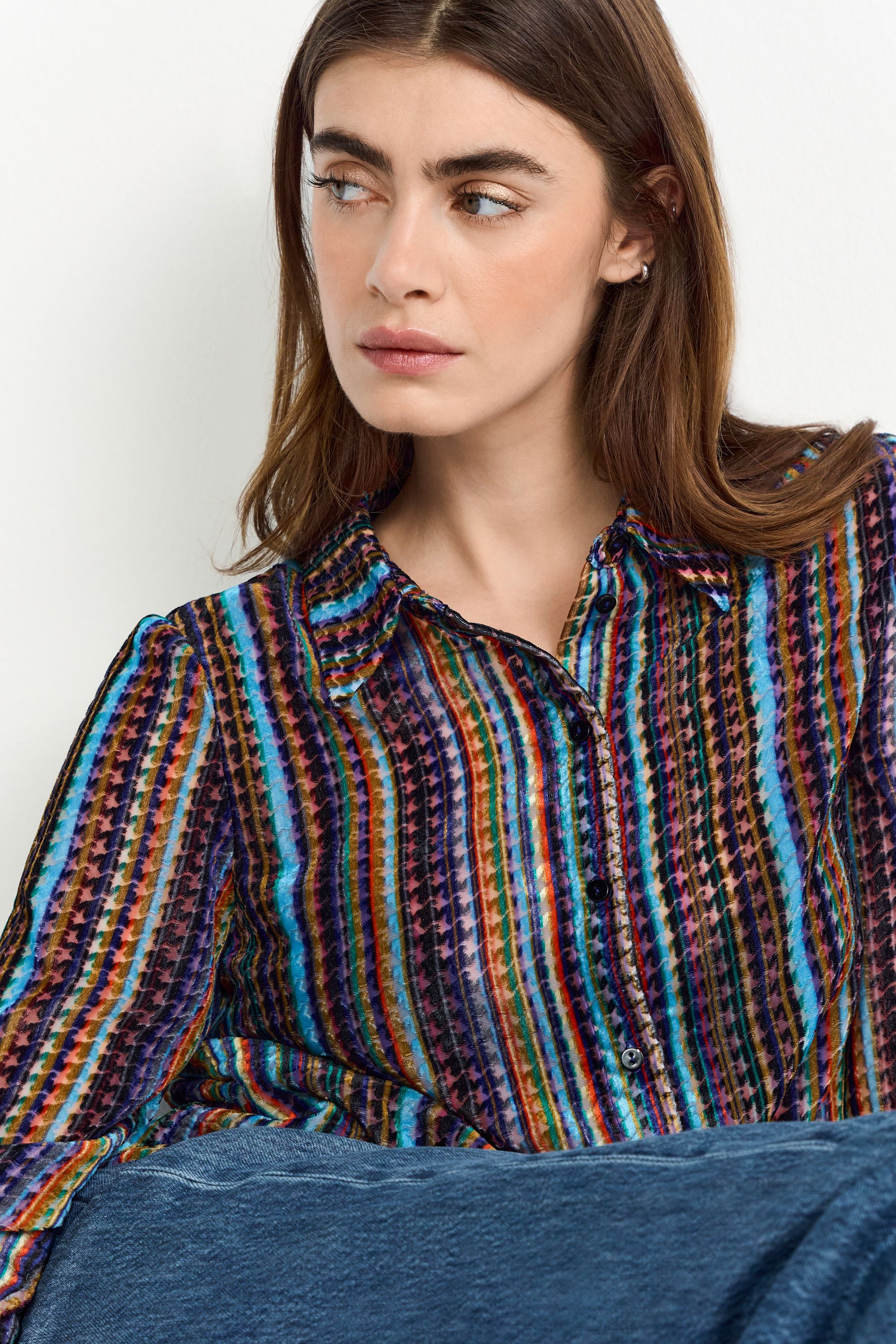 Bluse aus Baumwollmix - 999-original - Mehrfarbig