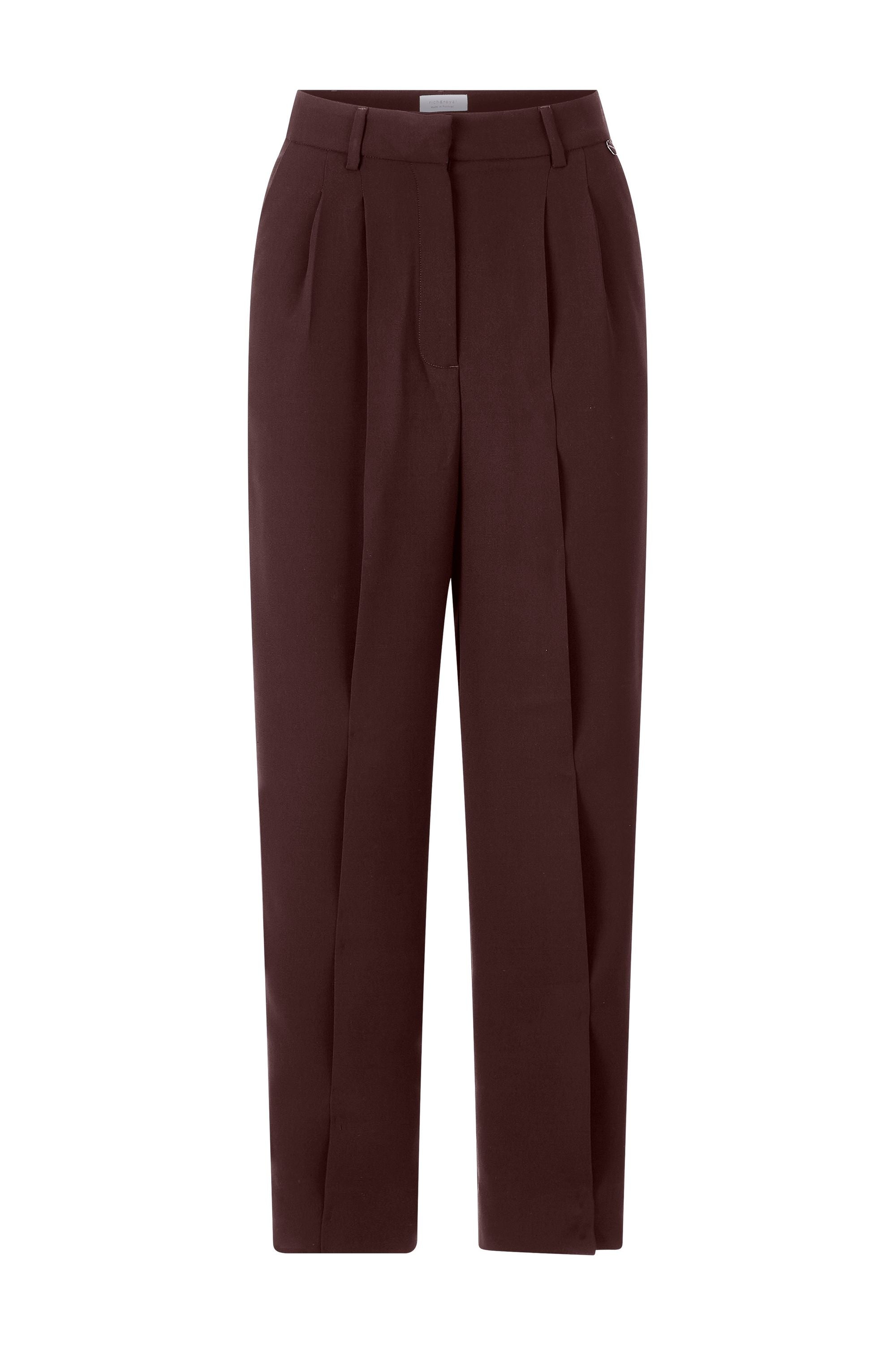 Hose Wide Leg - 285-dark chocolate - Braun