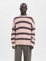 Strickpullover - Barely Pink/Stripes - Pink